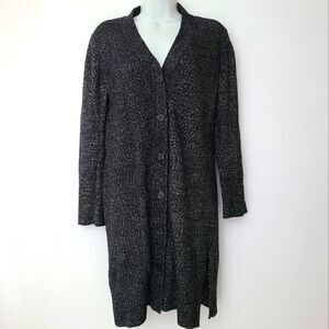 Joe Fresh Black Long Knit Cardigan Sz S